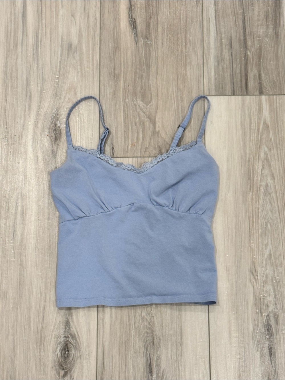 Hollister Powder Blue Lace-Trim Cami
